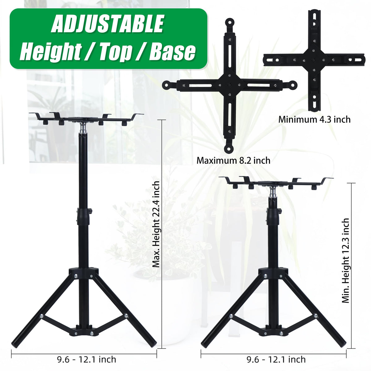 UYEDUJZ adjustable plant riser height knob demonstrates easy 12-22 inch adjustment.