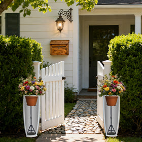 UYEDUJZ compatible with tapered, square, and round planters.