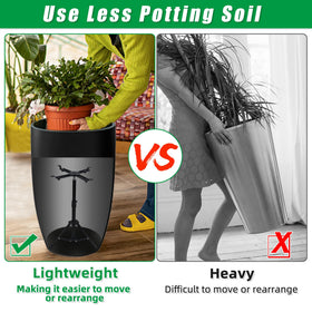 UYEDUJZ lightweight design reduces soil and simplifies relocation.