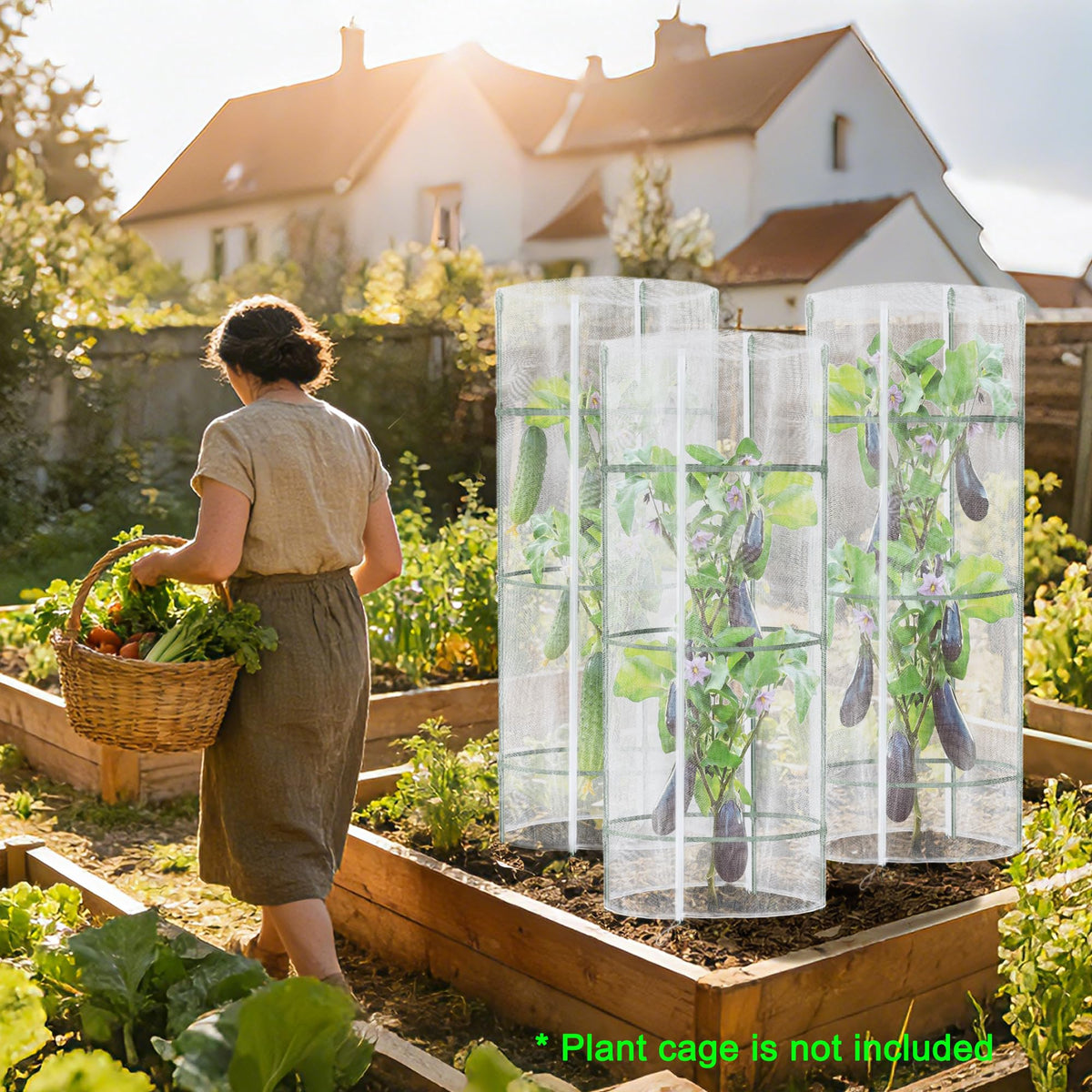 UYEDUJZ versatile garden protection net for vegetables and climbers.