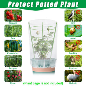 UYEDUJZ plant clips secure nets to 8mm plant supports for quick setup