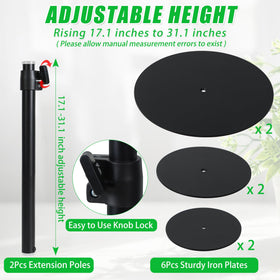 UYEDUJZ plant riser 6-inch base board stabilizes the pot top.