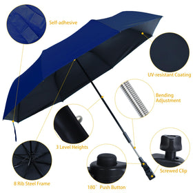 UYEDUJZ 40x40 inch shade area provides broad sun coverage.