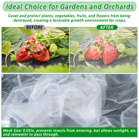 UYEDUJZ UV-resistant HDPE garden netting material in use outdoors