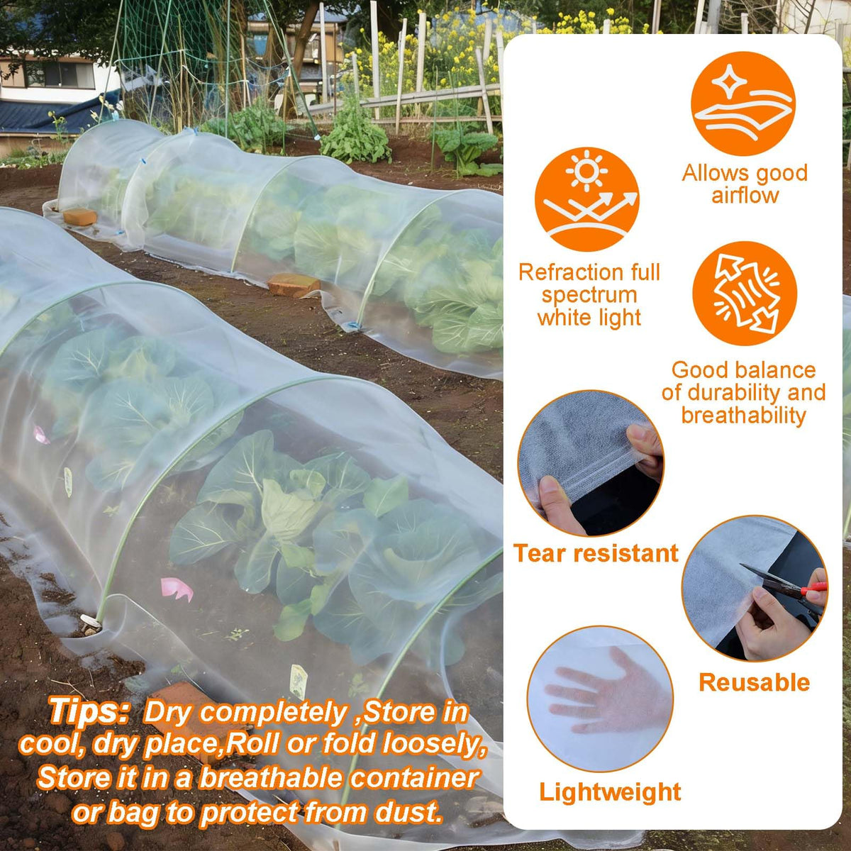 Uyeesi breathable nonwoven garden shade reduces heat buildup and preserves plant vigor.
