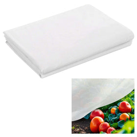 Uyeesi plant sun protection cloth 10x12 over seedlings provides balanced light and shade.