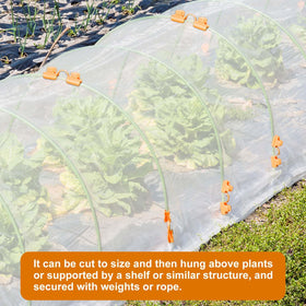 Uyeesi versatile sun cover protects flowers and seedlings from direct sun and pests.