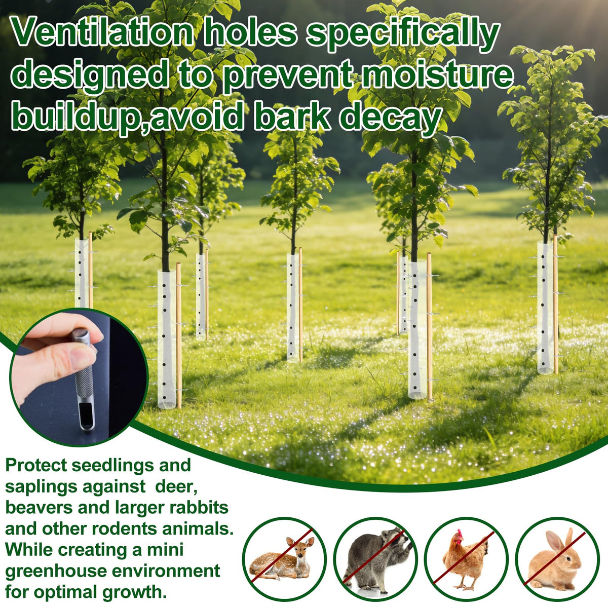Uyeesi waterproof and UV resistant tube for outdoor longevity