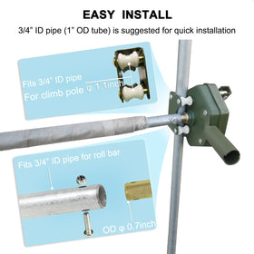 UYGALAXY brake mechanism detail shows reliable sidewall control.