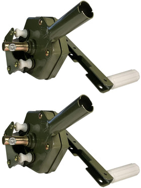 UYGALAXY greenhouse sidewall roll-up winch for effortless ventilation control.