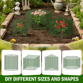 Uyittour versatile 3-panel to 12x12 inch configuration adapts to plant size.