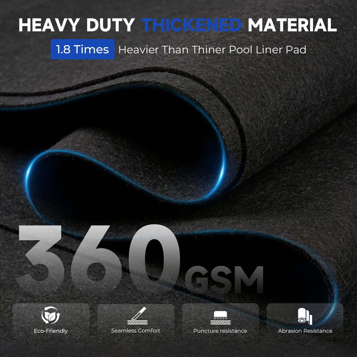 Uyittour 360G/m2 dense-coverage close-up highlighting puncture resistant fabric