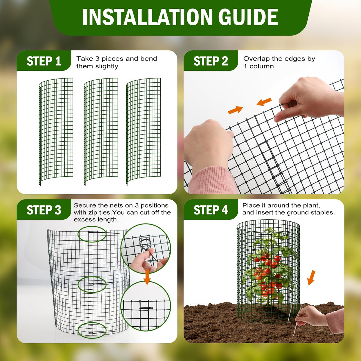 Uyittour all in one value kit includes panels stakes ties and gloves