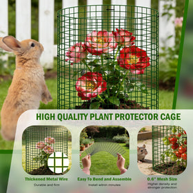 Uyittour animal-protection garden cage guards flowers and vegetables with durable rust-proof metal.