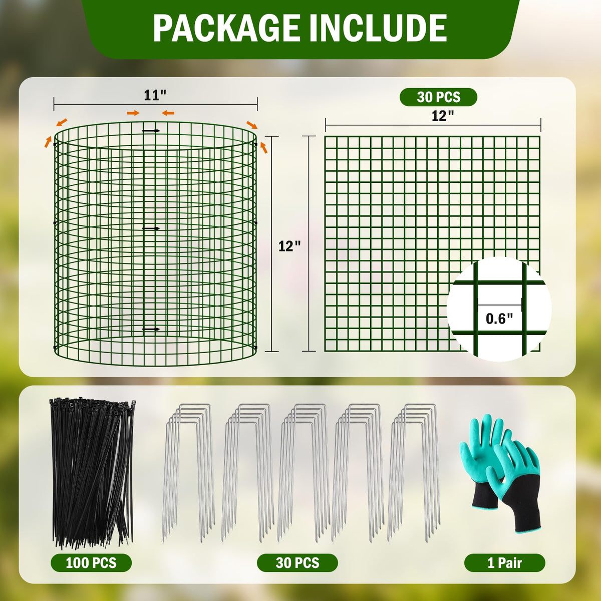 Uyittour easy-assembly plant protector requires no tools for quick setup.