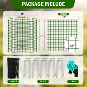 Uyittour easy-assembly plant protector requires no tools for quick setup.