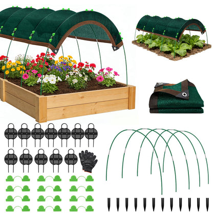 Uyittour Garden Shade Kit with 70% shade cloth for sun protection