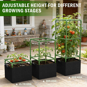 Uyittour breathable grow bags promote drainage and healthy root development for container gardening.