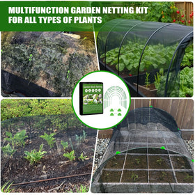 Uyittour netting with frame helps protect grapes, tomatoes, and greens.