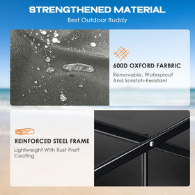 Uyittour steel frame and 600D Oxford fabric withstand gear loads