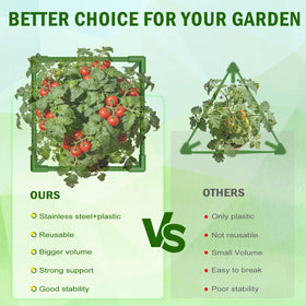 Uyittour cages fit raised beds for compact gardens.