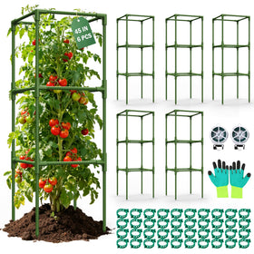 Uyittour tomato cage square assembly for quick setup and sturdy support.
