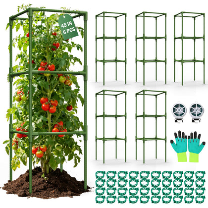 Uyittour tomato cage square assembly for quick setup and sturdy support.