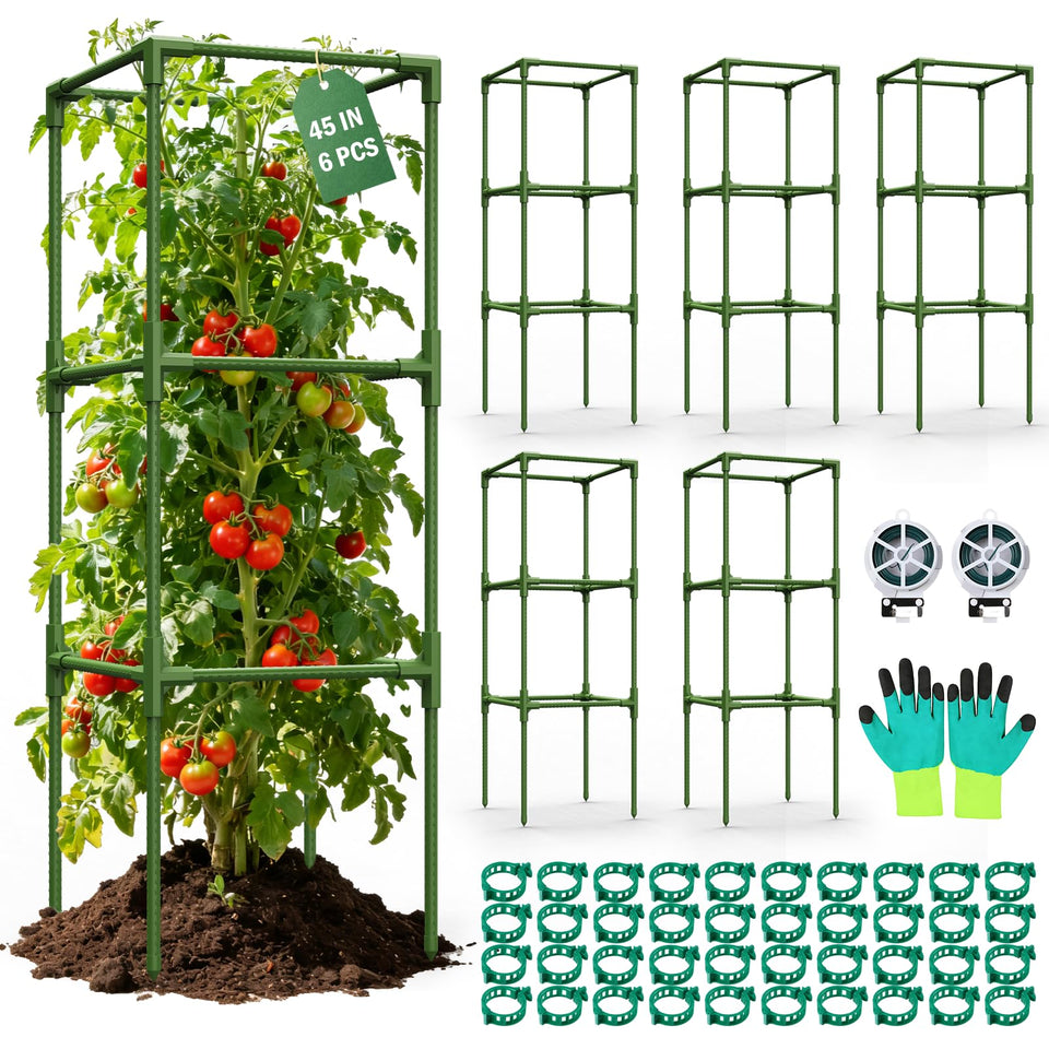Uyittour tomato cage square assembly for quick setup and sturdy support.