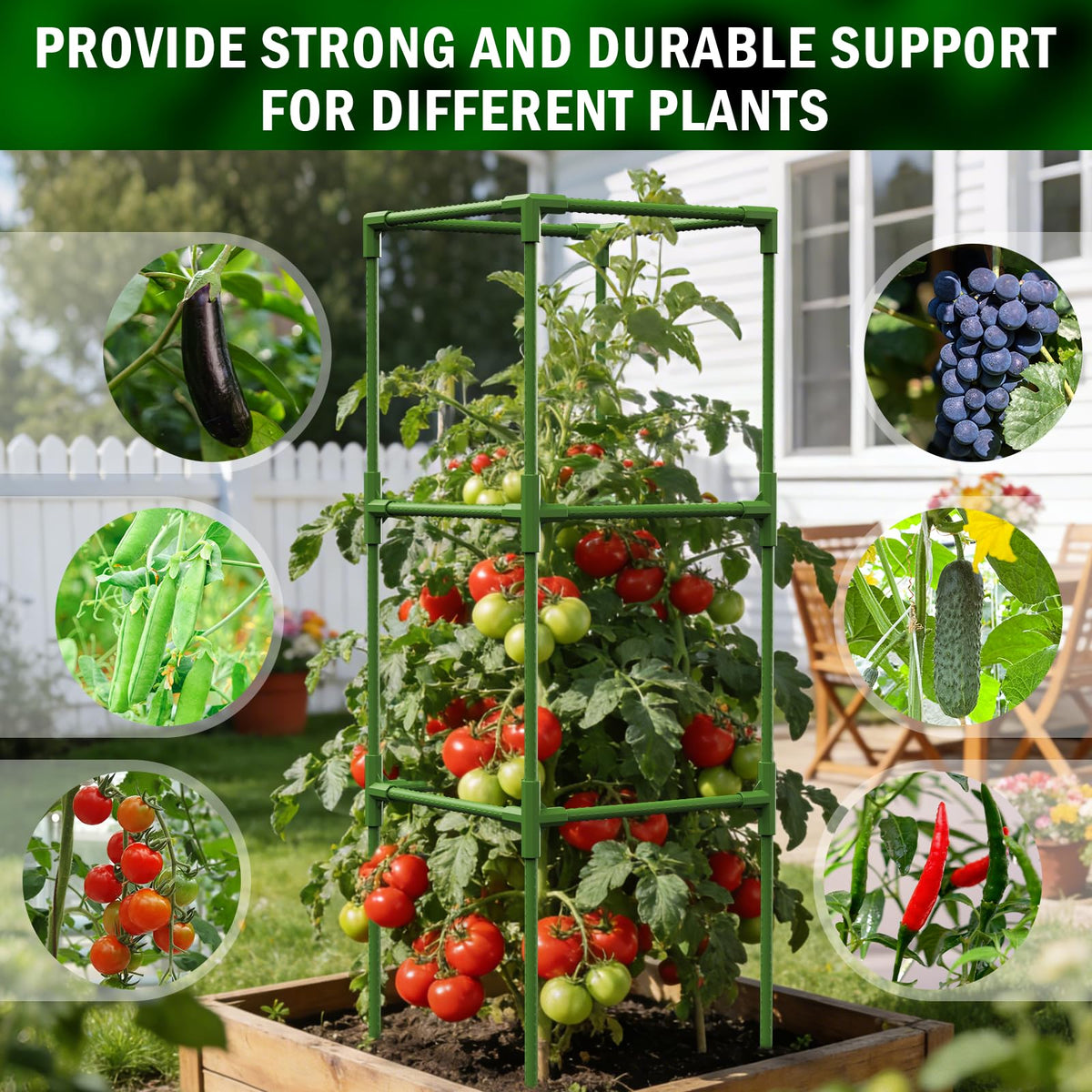 Uyittour wind-resistant four-sided cage reduces toppling.