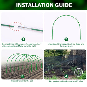 Uyittour windproof design enables quick protection of garden rows.