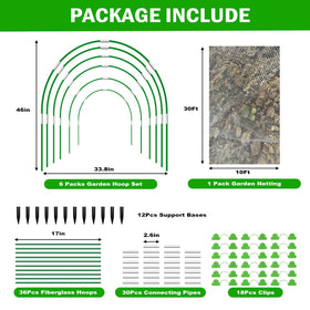 Uyittour ultra-fine white mesh netting provides high visibility while shielding crops.