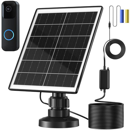 UYODM solar panel charger for Blink doorbell powers from sunlight for continuous use