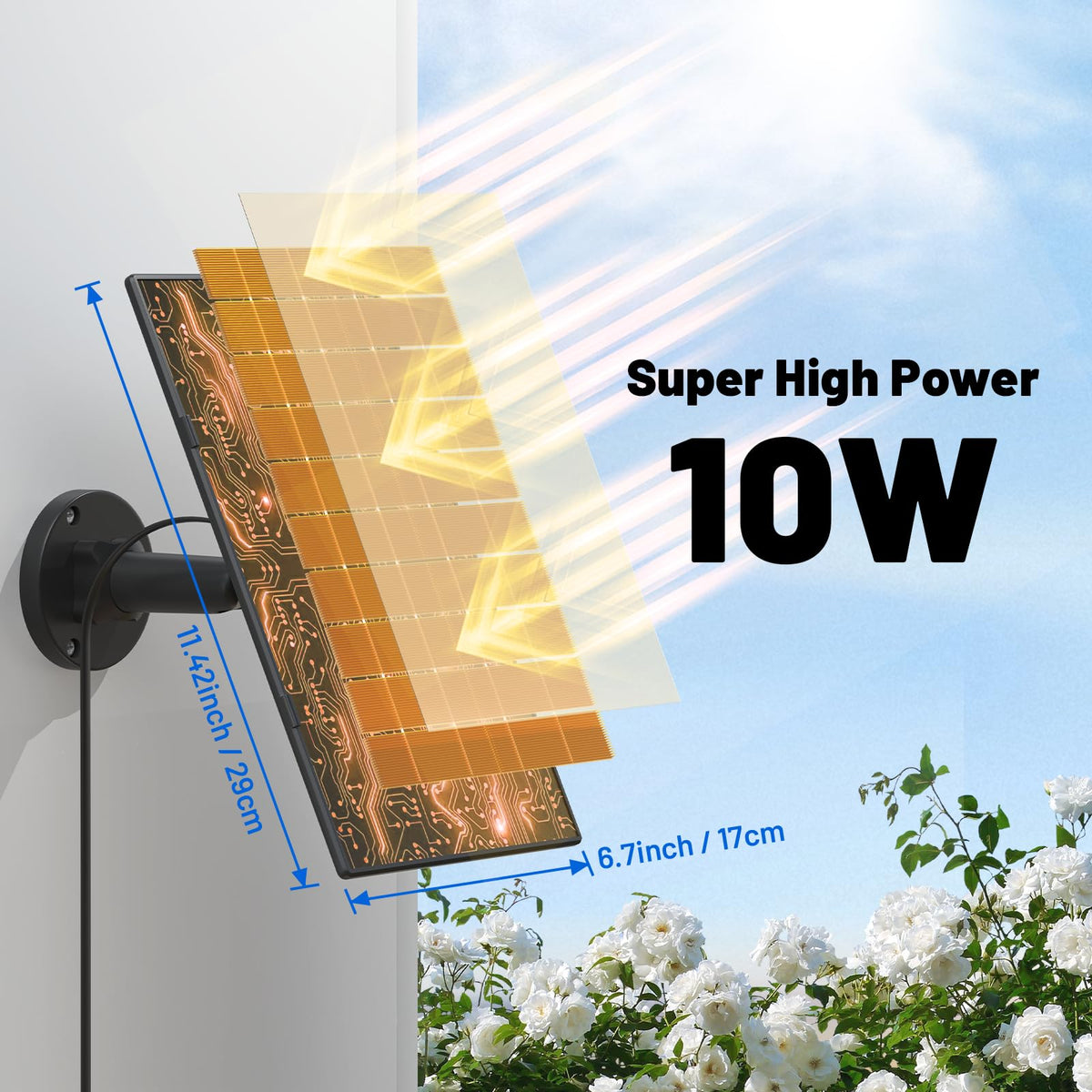 UYODM waterproof solar panel withstands rain and temperature changes.