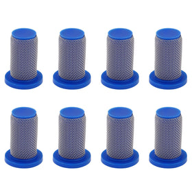 UZJYIEYG 8079-PP-50 strainer behind TeeJet nozzle filters debris for consistent spray.
