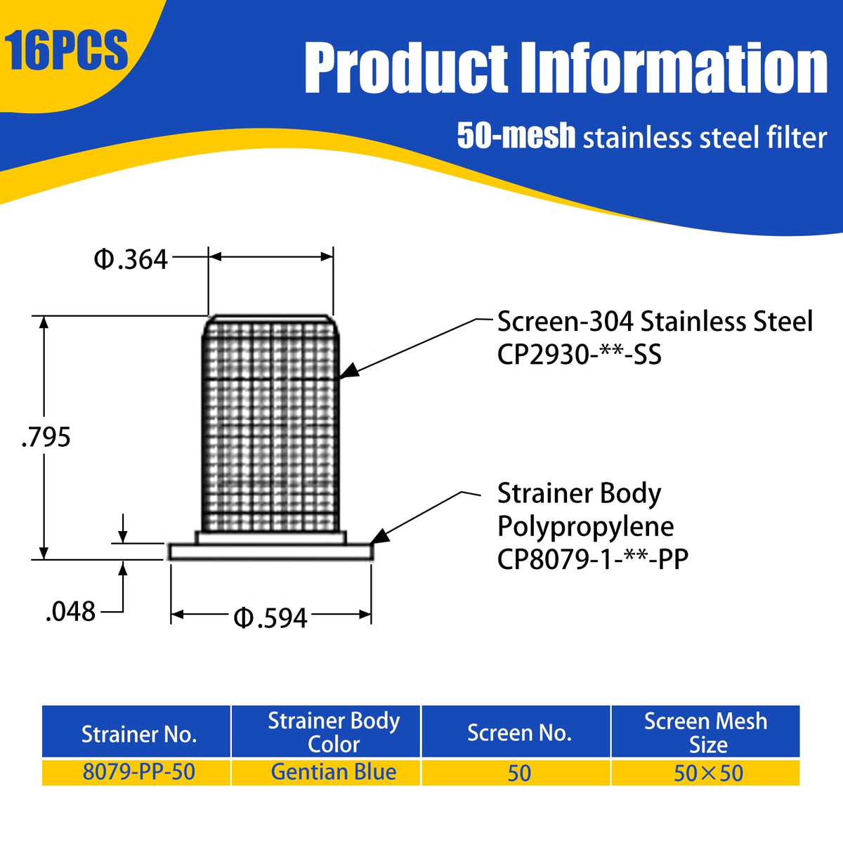 UZJYIEYG teejet-compatible filter screen maintains consistent spray patterns.