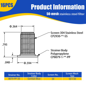UZJYIEYG teejet-compatible filter screen maintains consistent spray patterns.