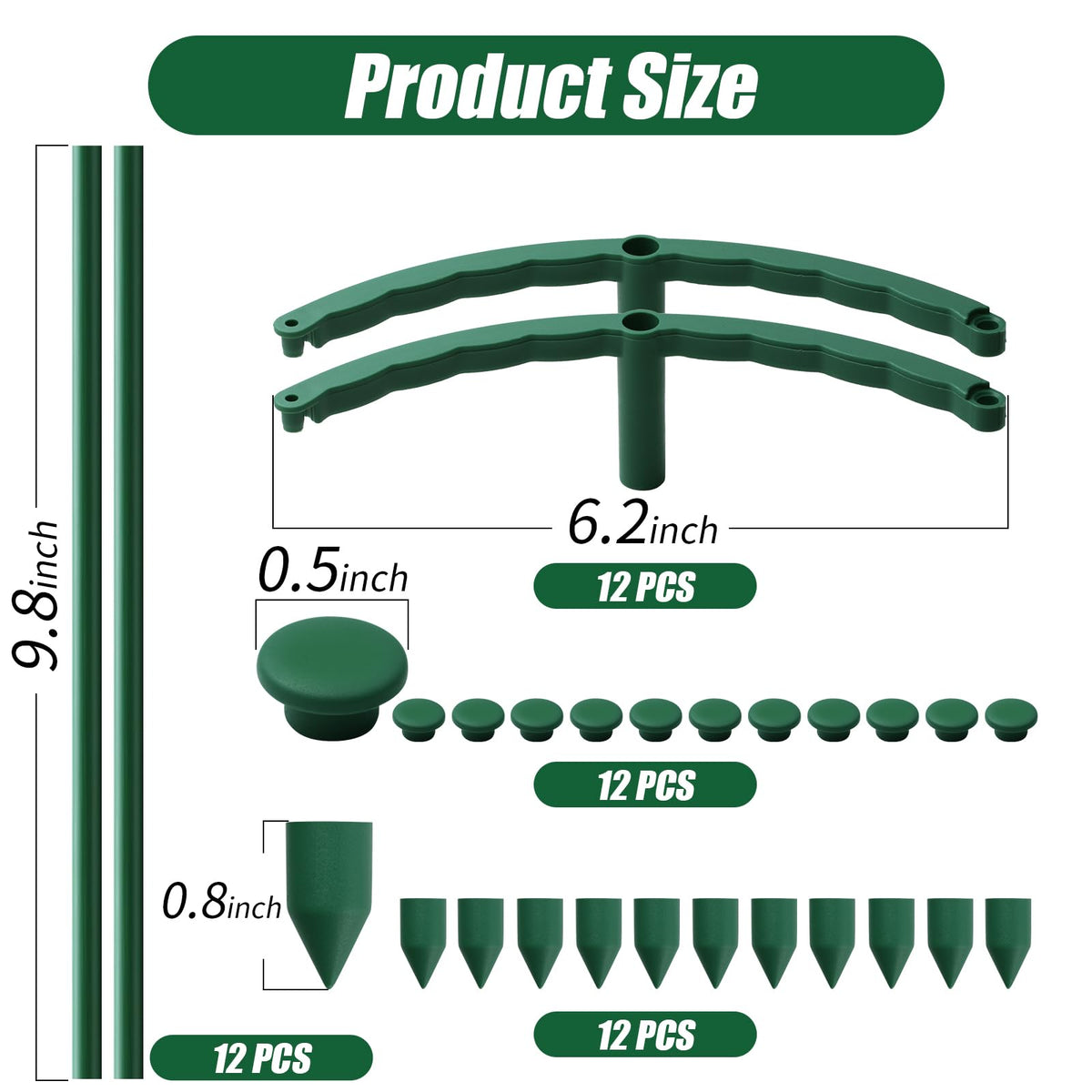 Uzoli stackable 3-tier plant cages enabling flexible garden configurations