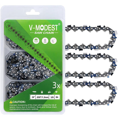 V-MODEST 24 inch pro chain with 84 drive links for Husqvarna and Echo use