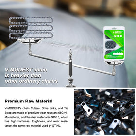 V-MODEST chrome-plated cutters with heat-treated rivets – lasting tension and reliability.