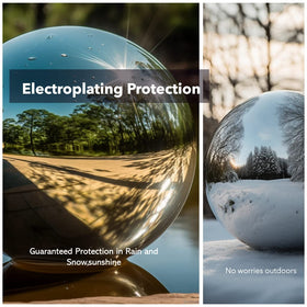 v2croft 12-inch globe enhances landscape with subtle sparkle