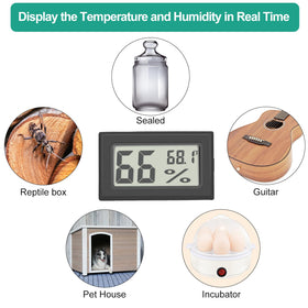 Vaikby mini digital thermometer hygrometer greenhouse-focused use maintains stable humidity.