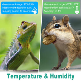 Vaikby mini digital thermometer hygrometer tape installation allows quick, tool-free setup.
