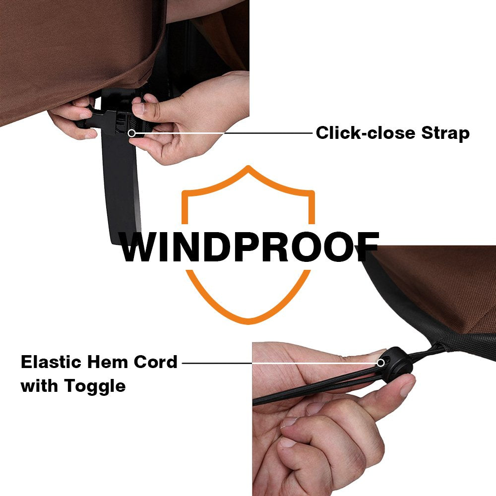 Vailge Adirondack chair cover padded handles simplify removal.