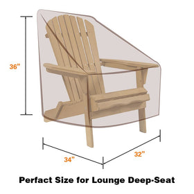 Vailge Adirondack chair cover waterproof coating keeps furniture dry in wet weather.