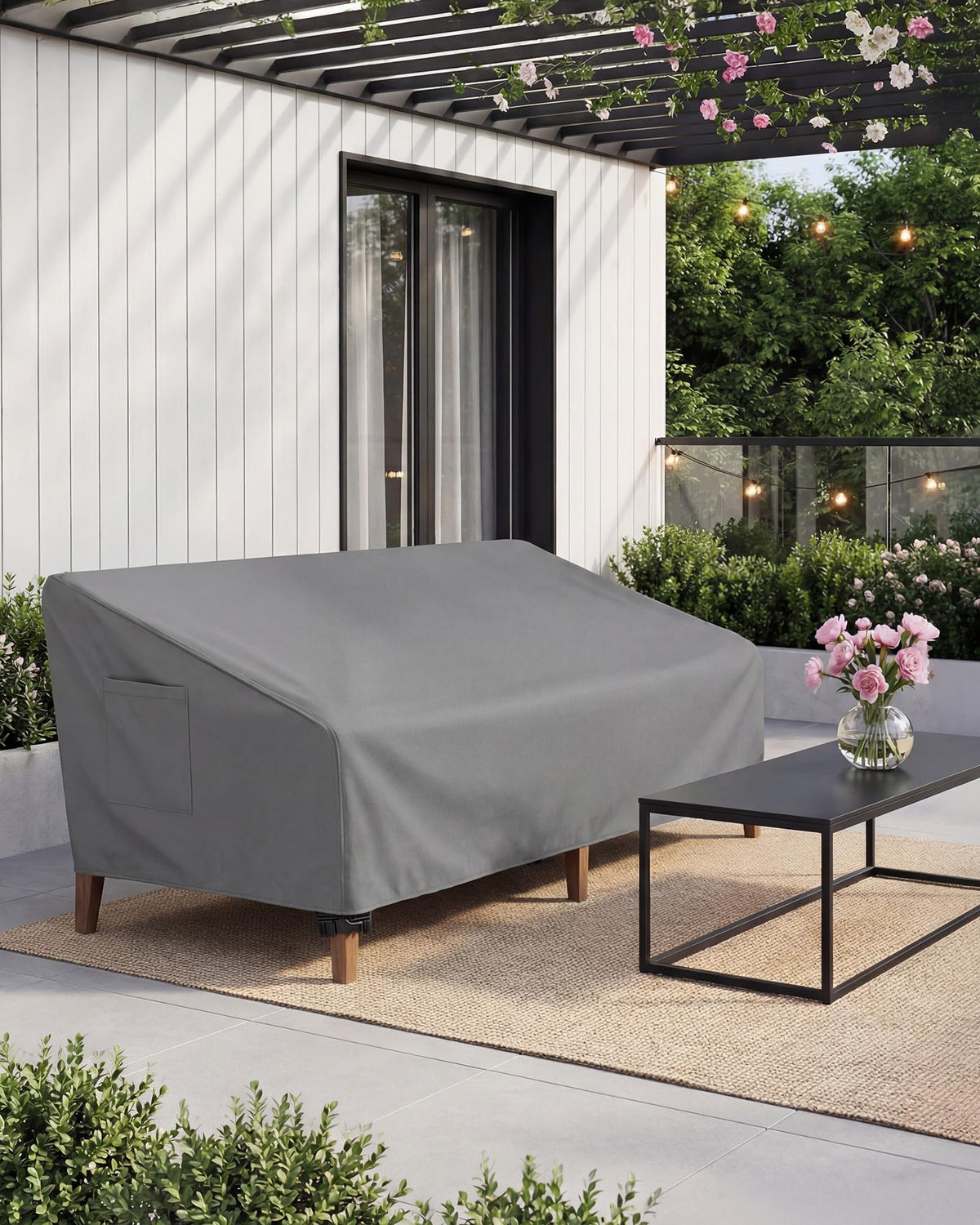 Vailge 104x40x35 dimensions cover larger outdoor sofas.