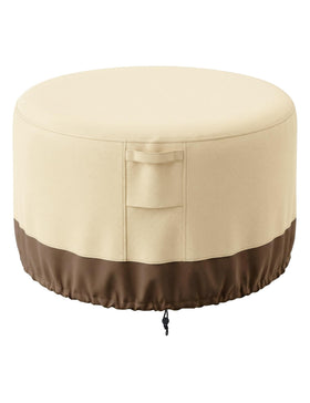Vailge round fire pit cover 36in diameter protecting from sun and rain
