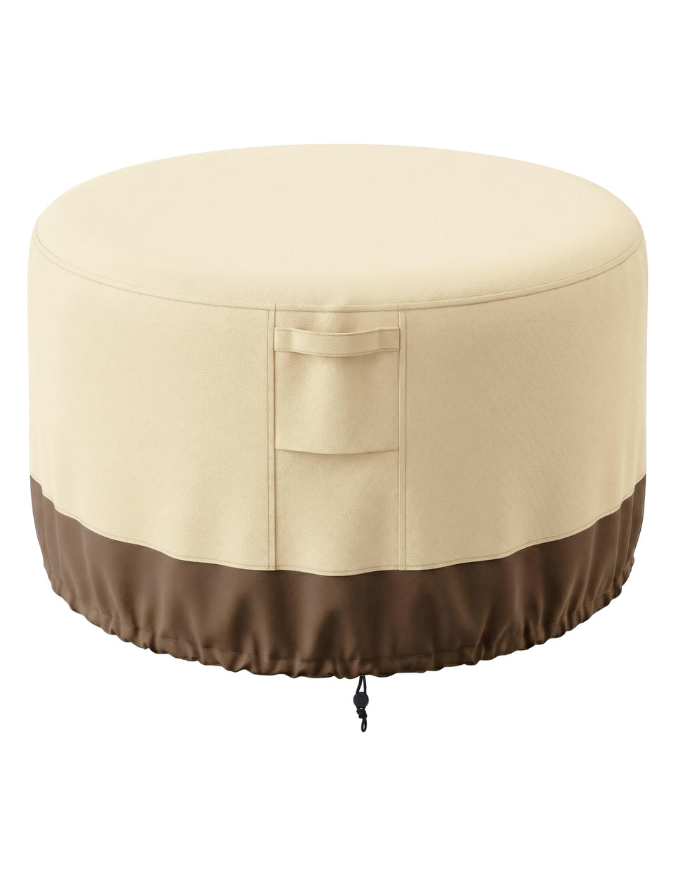 Vailge round fire pit cover 36in diameter protecting from sun and rain