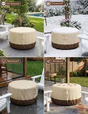 Vailge round adjustable hem for secure fit against wind