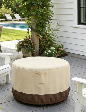 Vailge round belted strap with click-close for wind resistance