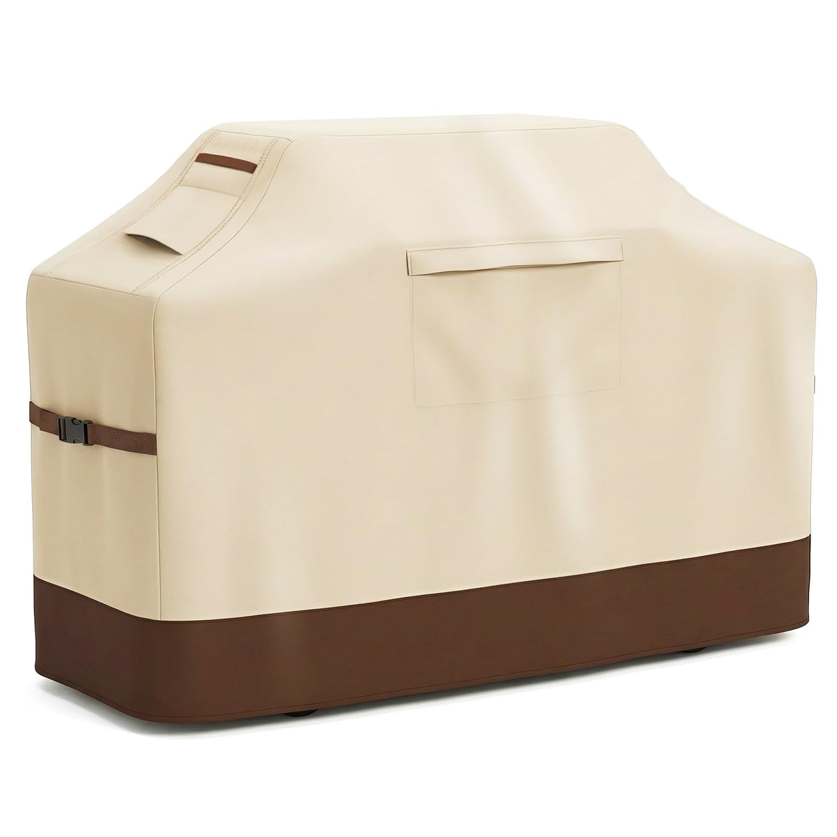 Vailge 48-inch grill cover protecting a grill from sun and rain.